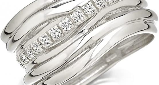 Miglior anelli a fascia larga con brillanti
