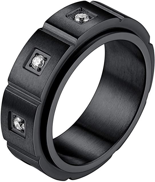 Miglior anello uomo fascia nero