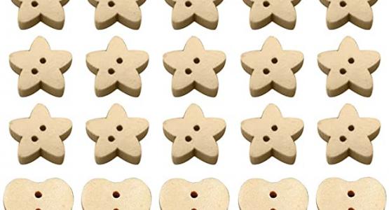 Miglior bottoni in legno a forma di cuore