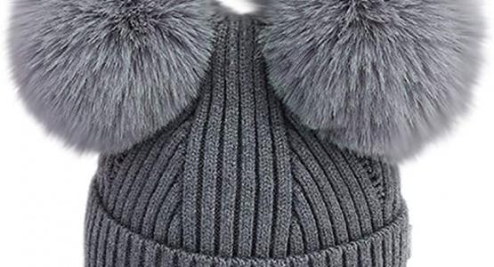 Miglior cappello doppio pon pon pelliccia