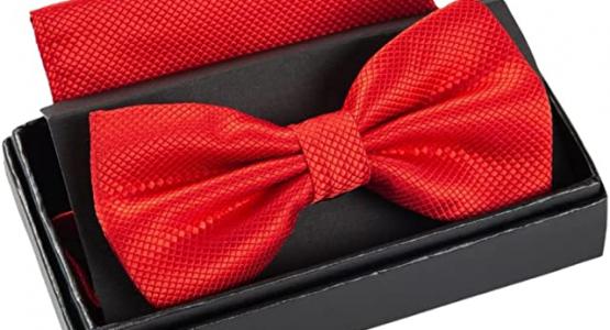Miglior papillon e pochette rosso
