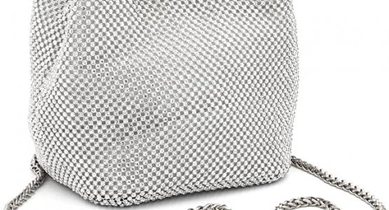 Miglior pochette strass argento